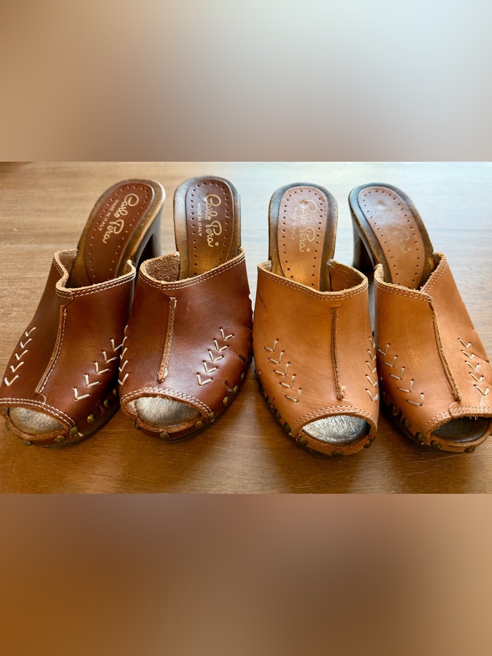 Carlos Pera Women’s Vintage Clogs Size 5/36